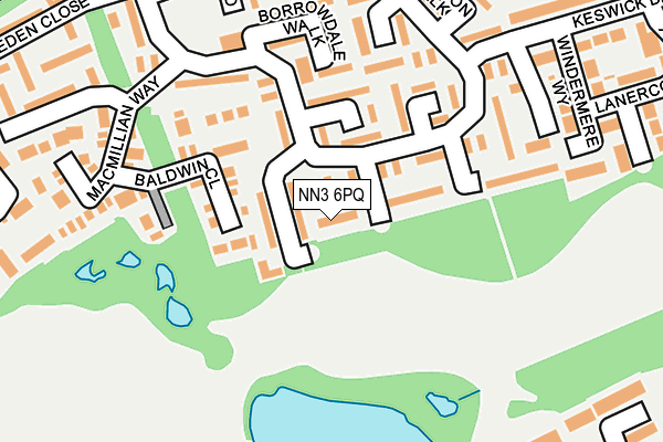 NN3 6PQ map - OS OpenMap – Local (Ordnance Survey)