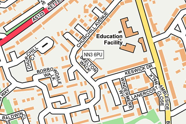 NN3 6PU map - OS OpenMap – Local (Ordnance Survey)