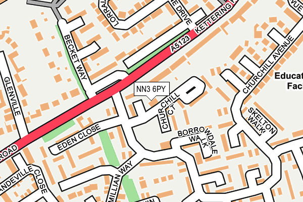 NN3 6PY map - OS OpenMap – Local (Ordnance Survey)
