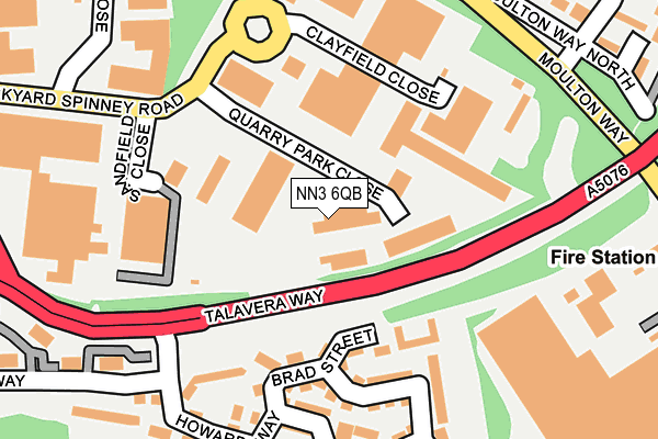 NN3 6QB map - OS OpenMap – Local (Ordnance Survey)
