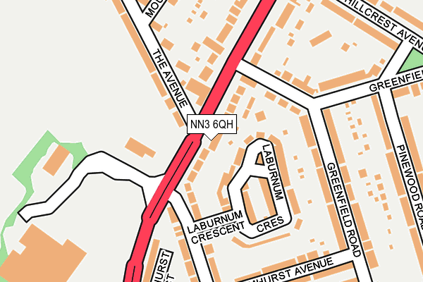 NN3 6QH map - OS OpenMap – Local (Ordnance Survey)
