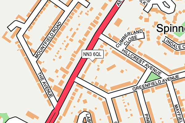 NN3 6QL map - OS OpenMap – Local (Ordnance Survey)