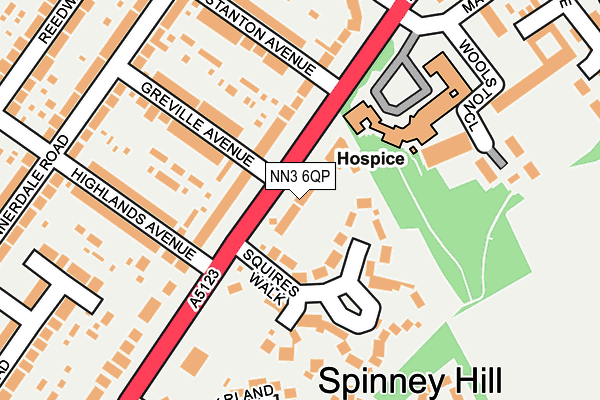 NN3 6QP map - OS OpenMap – Local (Ordnance Survey)