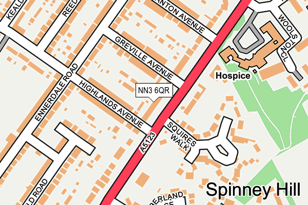 NN3 6QR map - OS OpenMap – Local (Ordnance Survey)