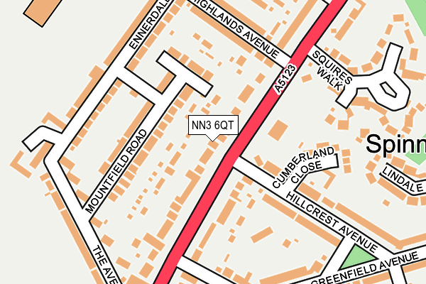 NN3 6QT map - OS OpenMap – Local (Ordnance Survey)