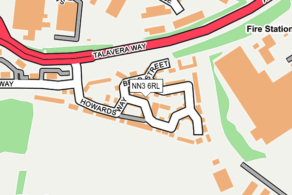 NN3 6RL map - OS OpenMap – Local (Ordnance Survey)