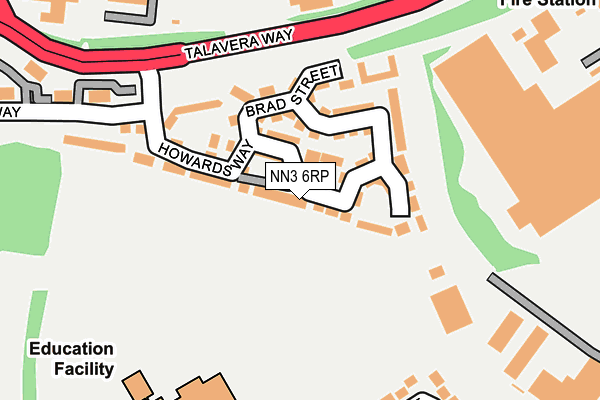 NN3 6RP map - OS OpenMap – Local (Ordnance Survey)