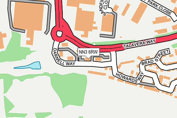 NN3 6RW map - OS OpenMap – Local (Ordnance Survey)