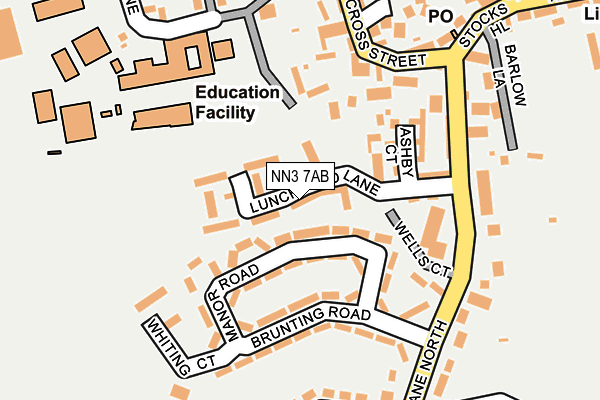 NN3 7AB map - OS OpenMap – Local (Ordnance Survey)