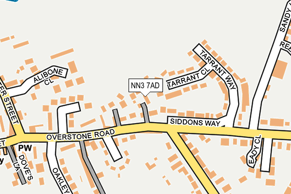 NN3 7AD map - OS OpenMap – Local (Ordnance Survey)