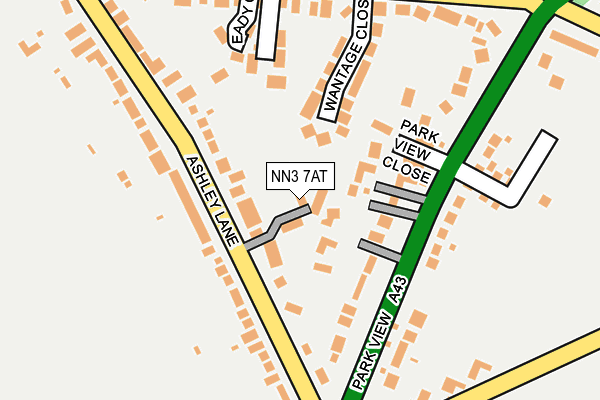 NN3 7AT map - OS OpenMap – Local (Ordnance Survey)