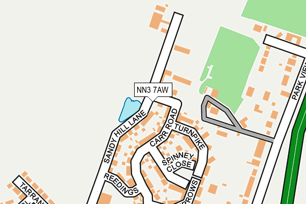 NN3 7AW map - OS OpenMap – Local (Ordnance Survey)