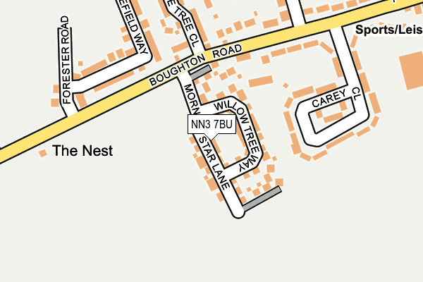 NN3 7BU map - OS OpenMap – Local (Ordnance Survey)