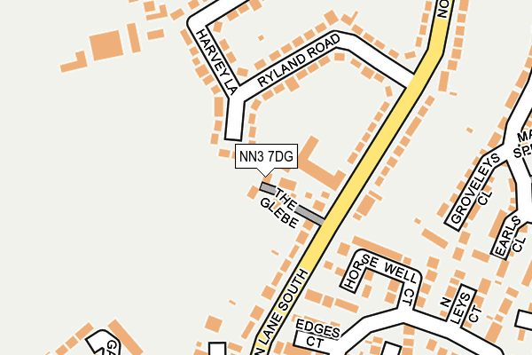 NN3 7DG map - OS OpenMap – Local (Ordnance Survey)