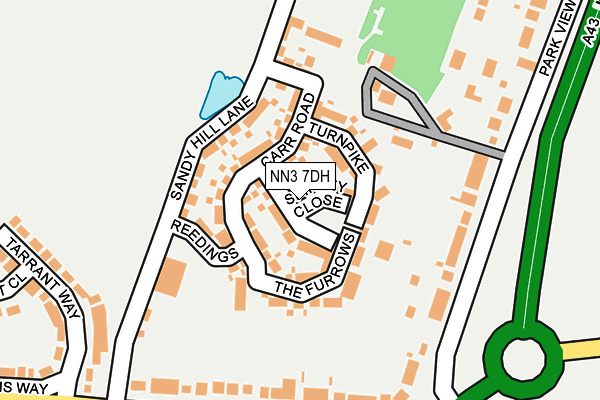 NN3 7DH map - OS OpenMap – Local (Ordnance Survey)