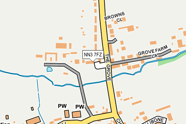 NN3 7FZ map - OS OpenMap – Local (Ordnance Survey)