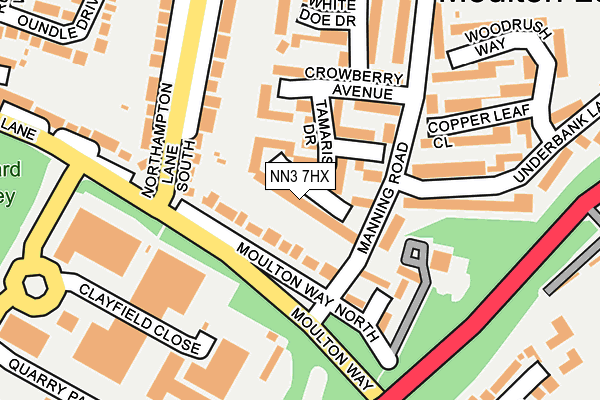 NN3 7HX map - OS OpenMap – Local (Ordnance Survey)