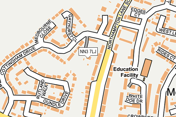 NN3 7LJ map - OS OpenMap – Local (Ordnance Survey)