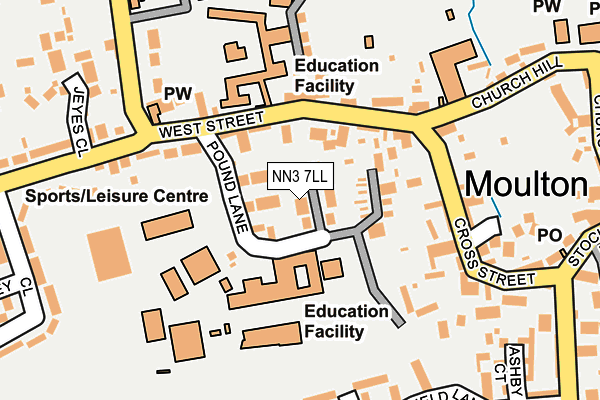 NN3 7LL map - OS OpenMap – Local (Ordnance Survey)