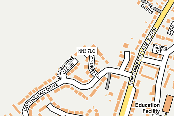 NN3 7LQ map - OS OpenMap – Local (Ordnance Survey)