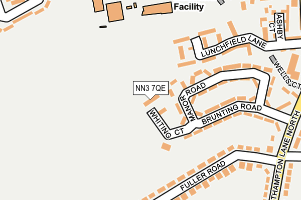 NN3 7QE map - OS OpenMap – Local (Ordnance Survey)