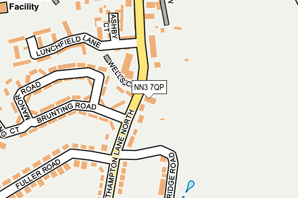 NN3 7QP map - OS OpenMap – Local (Ordnance Survey)