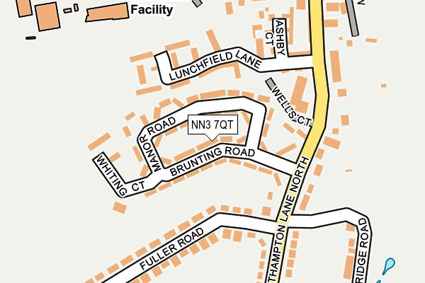 NN3 7QT map - OS OpenMap – Local (Ordnance Survey)