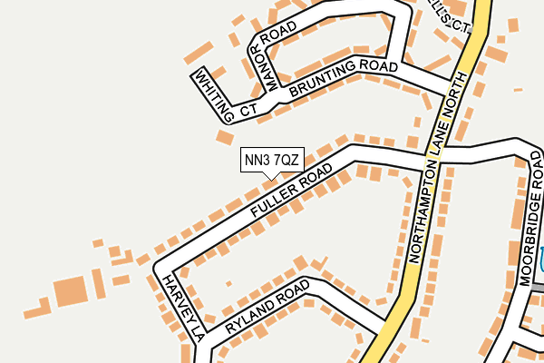 NN3 7QZ map - OS OpenMap – Local (Ordnance Survey)