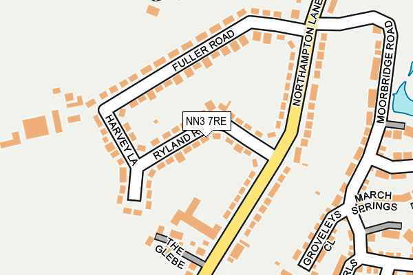 NN3 7RE map - OS OpenMap – Local (Ordnance Survey)