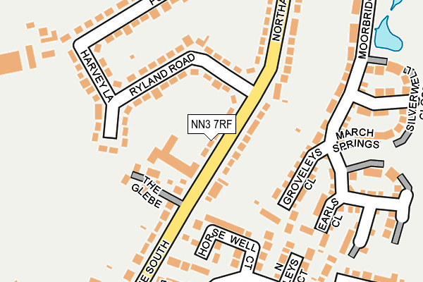 NN3 7RF map - OS OpenMap – Local (Ordnance Survey)