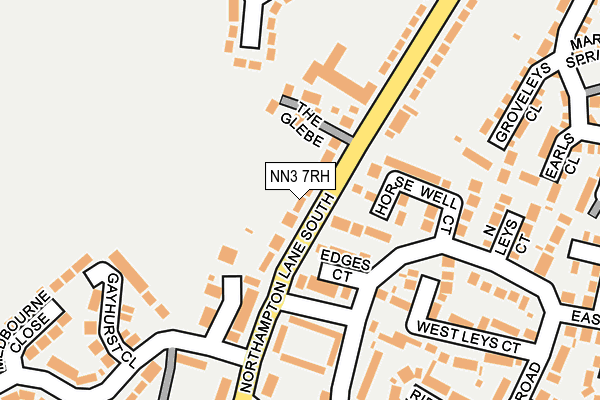 Map of MCPAVE (NORTHAMPTON) LTD at local scale