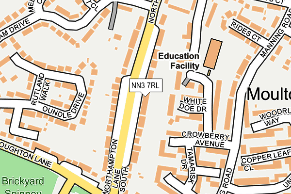 NN3 7RL map - OS OpenMap – Local (Ordnance Survey)