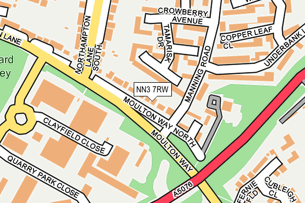 NN3 7RW map - OS OpenMap – Local (Ordnance Survey)