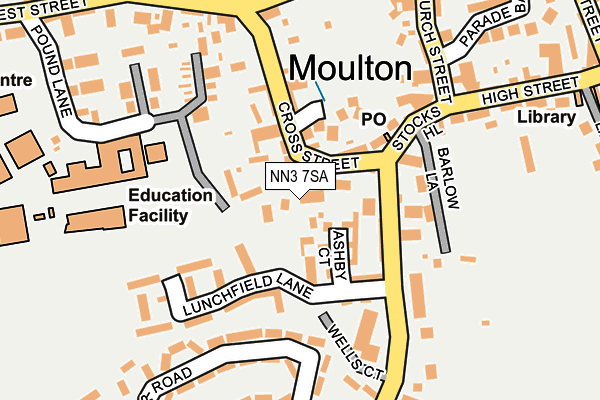 NN3 7SA map - OS OpenMap – Local (Ordnance Survey)