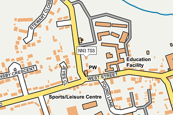 NN3 7SS map - OS OpenMap – Local (Ordnance Survey)