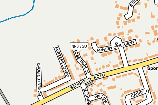 NN3 7SU map - OS OpenMap – Local (Ordnance Survey)