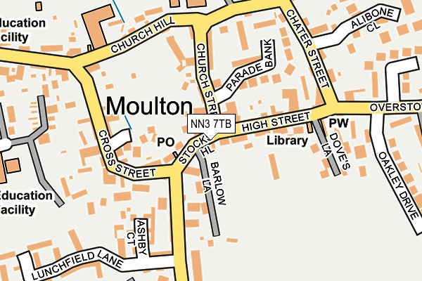 NN3 7TB map - OS OpenMap – Local (Ordnance Survey)