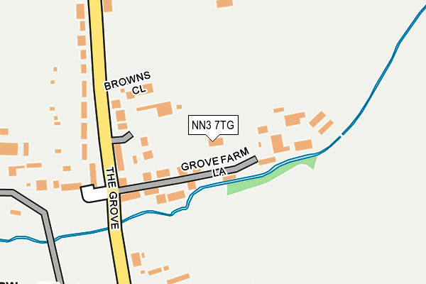 NN3 7TG map - OS OpenMap – Local (Ordnance Survey)