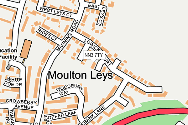 NN3 7TY map - OS OpenMap – Local (Ordnance Survey)