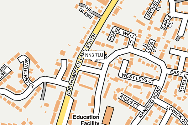 NN3 7UJ map - OS OpenMap – Local (Ordnance Survey)