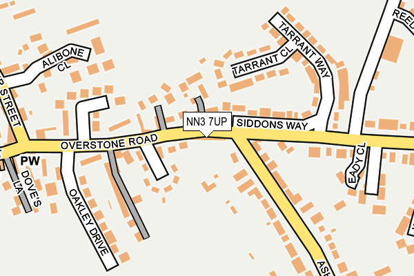 NN3 7UP map - OS OpenMap – Local (Ordnance Survey)