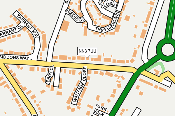NN3 7UU map - OS OpenMap – Local (Ordnance Survey)