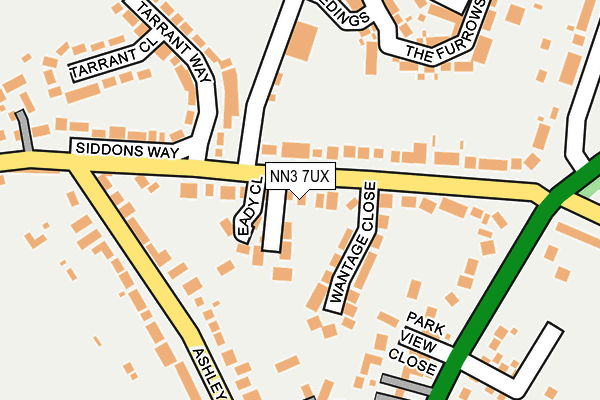 NN3 7UX map - OS OpenMap – Local (Ordnance Survey)