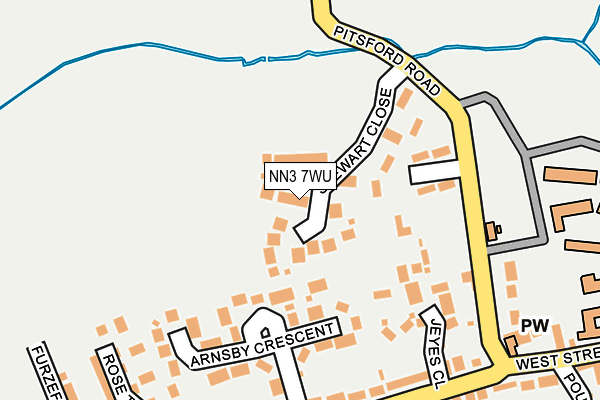 NN3 7WU map - OS OpenMap – Local (Ordnance Survey)