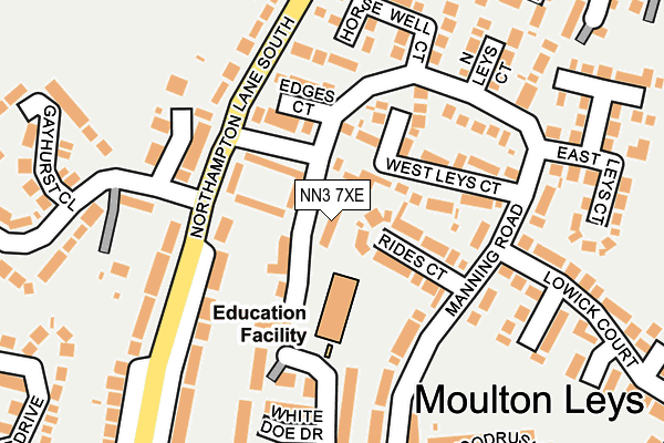 NN3 7XE map - OS OpenMap – Local (Ordnance Survey)