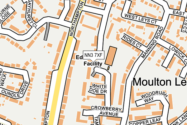 NN3 7XF map - OS OpenMap – Local (Ordnance Survey)