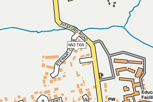 NN3 7XW map - OS OpenMap – Local (Ordnance Survey)