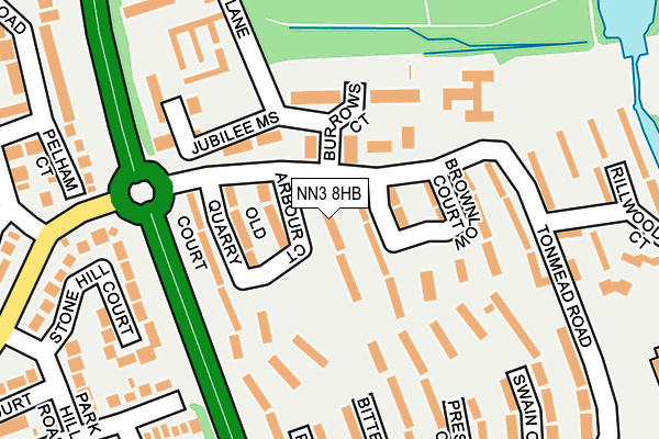 NN3 8HB map - OS OpenMap – Local (Ordnance Survey)