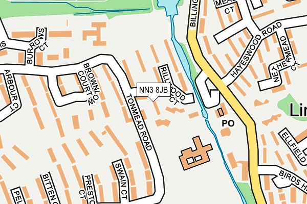 NN3 8JB map - OS OpenMap – Local (Ordnance Survey)