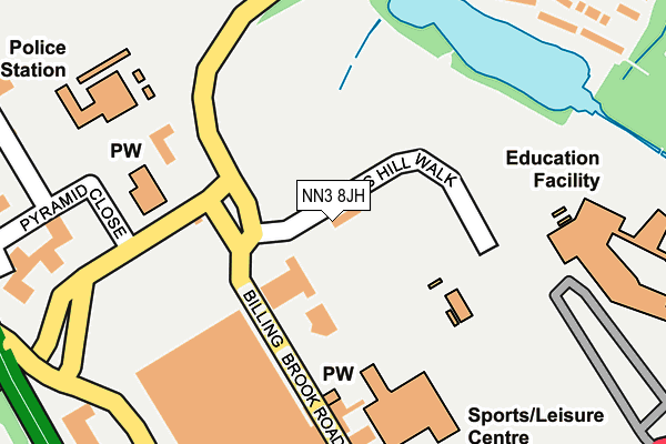 NN3 8JH map - OS OpenMap – Local (Ordnance Survey)